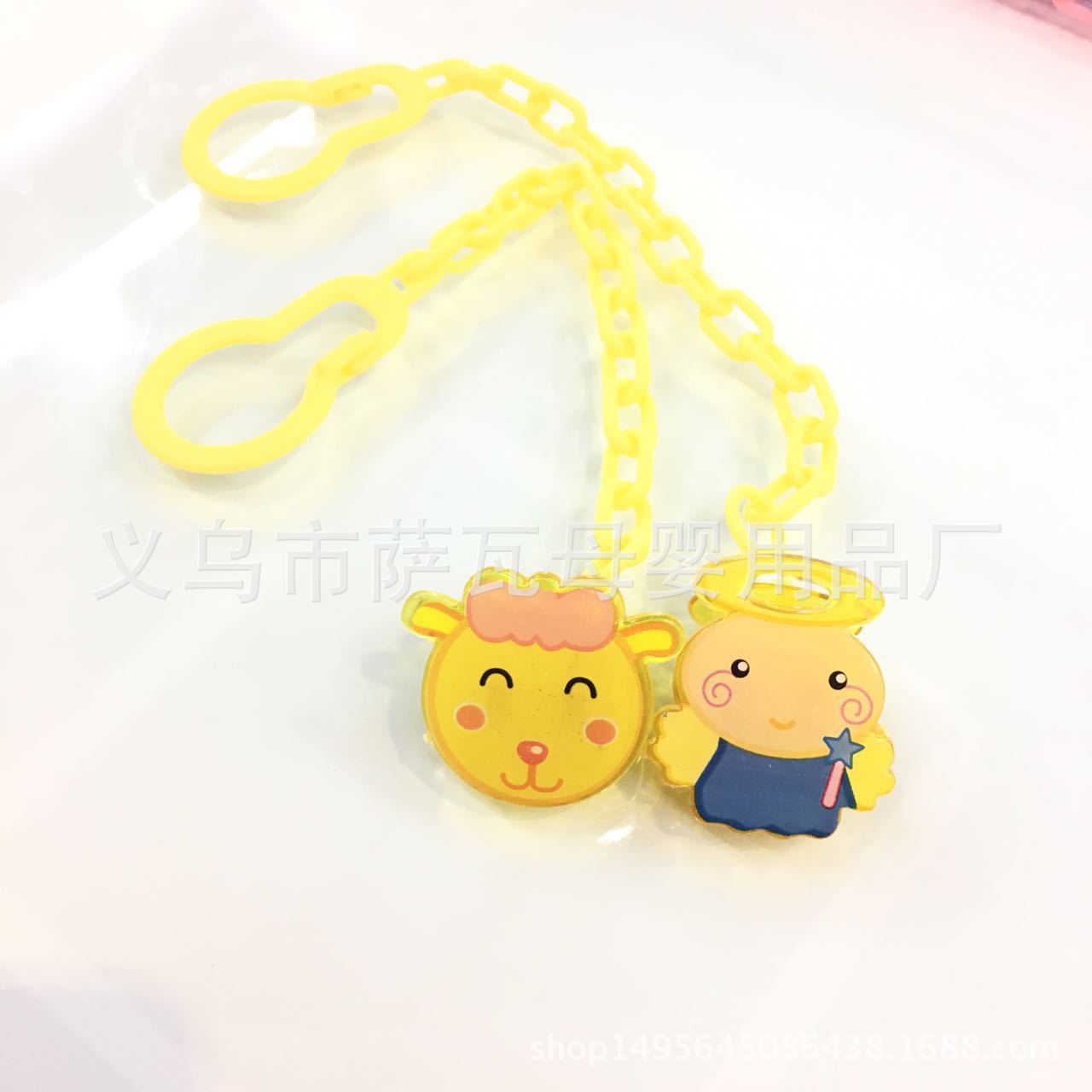 Cartoon pacifier chain pacifier chain clip to prevent chain drop Application Scenario