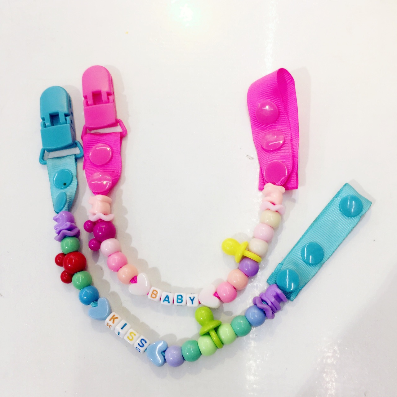 安抚奶嘴 婴儿奶嘴夹 牙胶防掉链 安抚奶嘴夹 奶嘴带