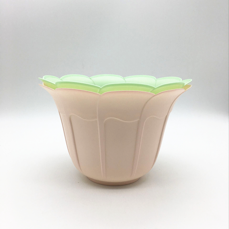 花瓣花盆 彩色塑料花盆 阳台绿植花盆 桌面彩色花盆