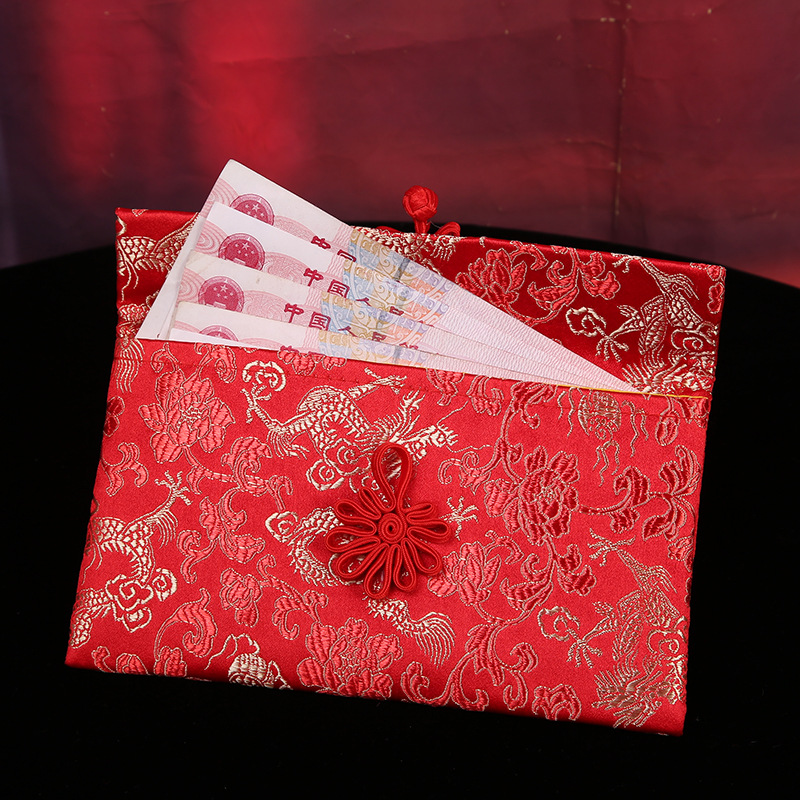 红包定做 创意婚庆刺绣布艺红包新年结婚红包袋喜庆用品利是封详情图4