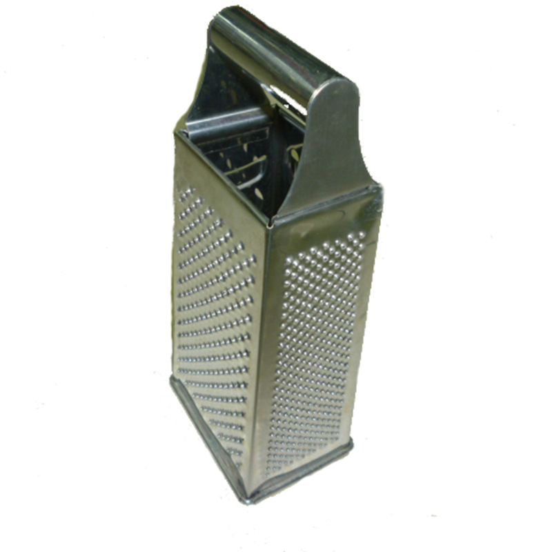 8-inch stainless steel four-sided grater for sale at low price. Round steel handle vegetable slicer, multi-functional vegetable grater and grater wholesale details Picture