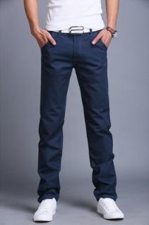 New autumn casual pants for men, slimming straight leg pants, youth Korean-style business pure cotton Specification image