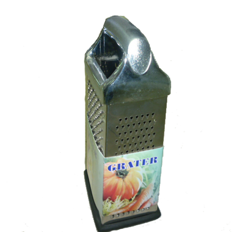 Specializing in the production of high-quality 9-inch silver-plated luxury handle four-sided graters for vegetables, fruits, melons and shreds Application Scenario