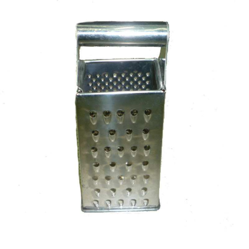 8-inch stainless steel four-sided grater for sale at low price. Round steel handle vegetable slicer, multi-functional vegetable grater and grater wholesale Specification image