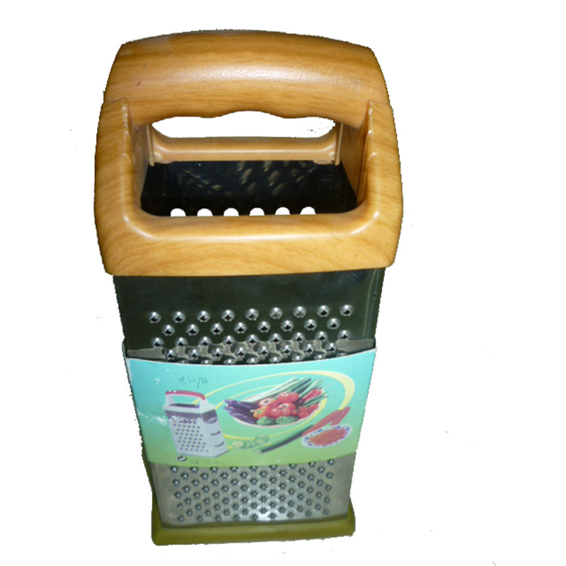 9-inch wood grain four-sided multi-functional vegetable grater, grater and slicer