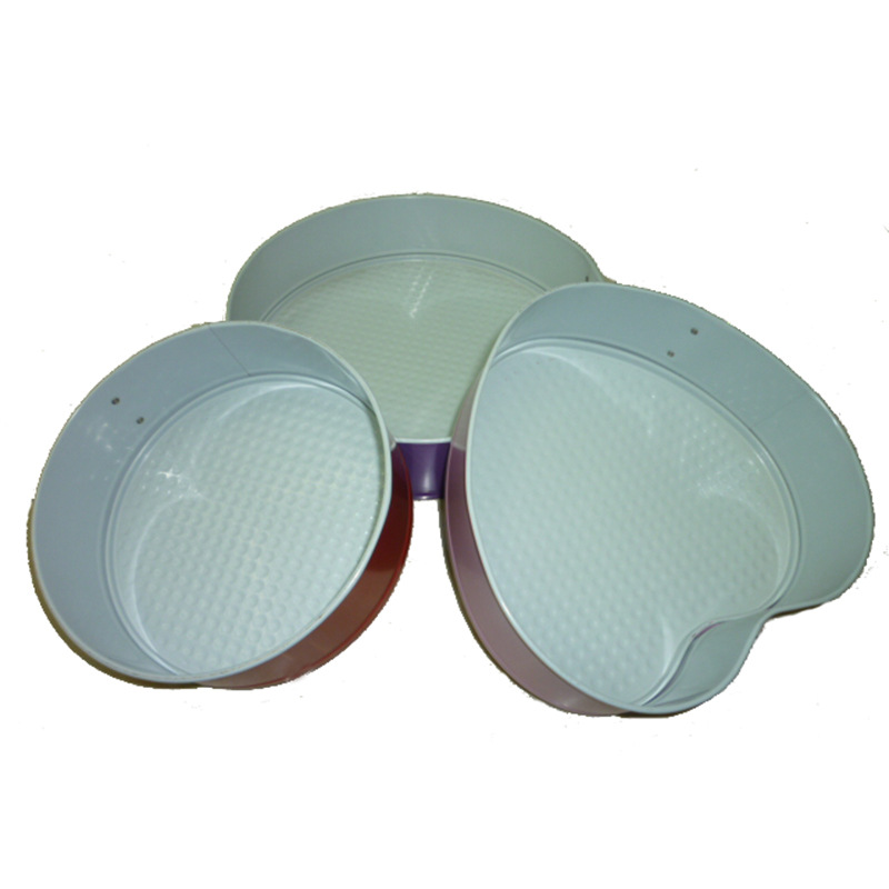 Yachuang specializes in manufacturing round heart round 3-piece cake mold sets and DIY baking supplies Specification image