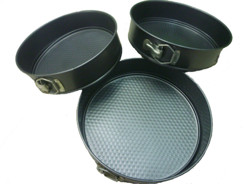 High-quality, eco-friendly round cake molds, buckled cake molds, three-piece set, non-stick cake molds, baking molds details Picture