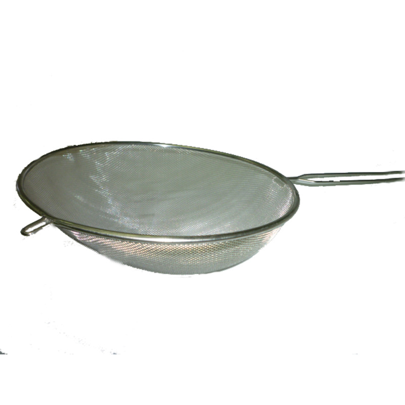 24cm double-ear stainless steel hollow handle mesh oil grille kitchen oil scorer 201 stainless steel mesh surface strainer Application Scenario