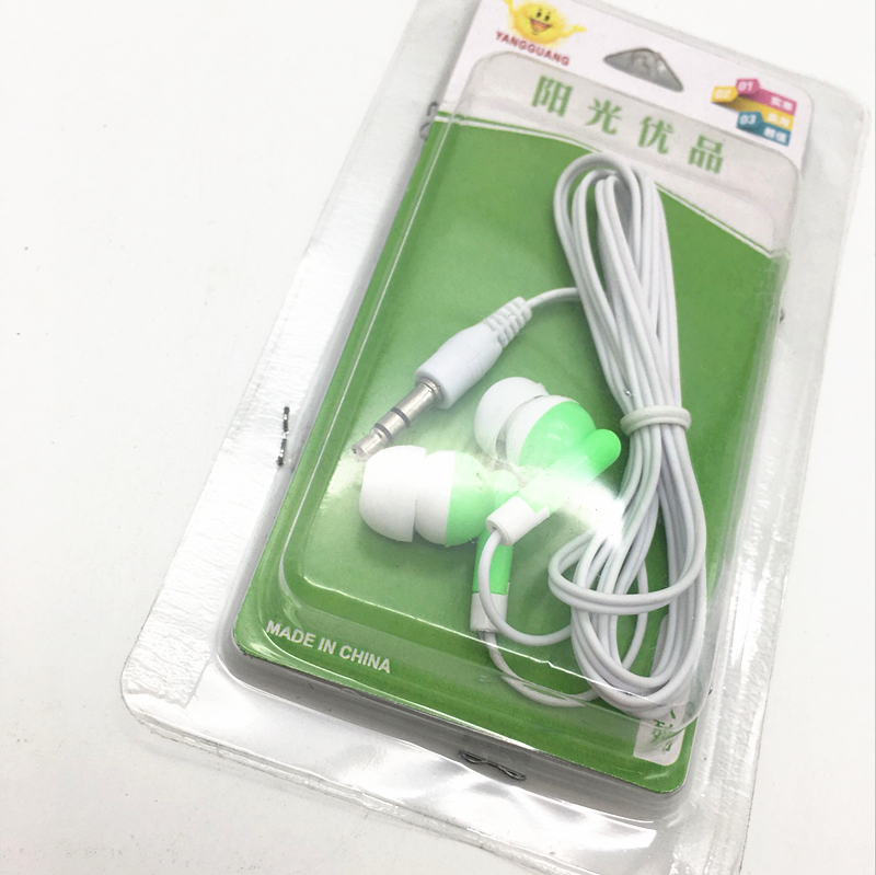 Sunshine card-mounted headphones, Android universal earbuds, in-ear earbuds details Picture