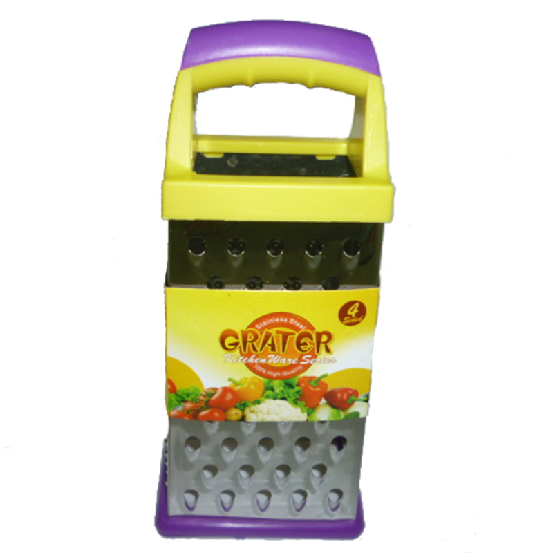 New thickened 9-inch dual-color portable four-sided grater, multi-functional melon grater
