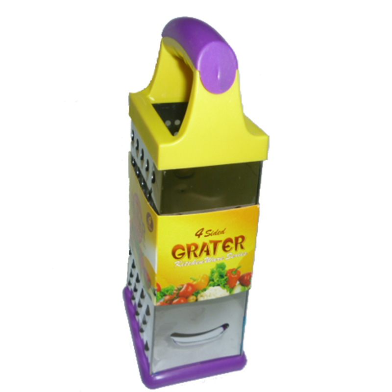 New thickened 9-inch dual-color portable four-sided grater, multi-functional melon grater details Picture