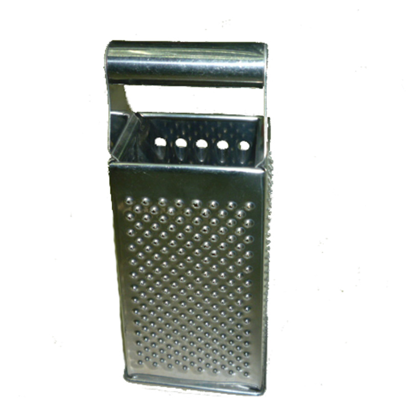 8-inch stainless steel four-sided grater for sale at low price. Round steel handle vegetable slicer, multi-functional vegetable grater and grater wholesale