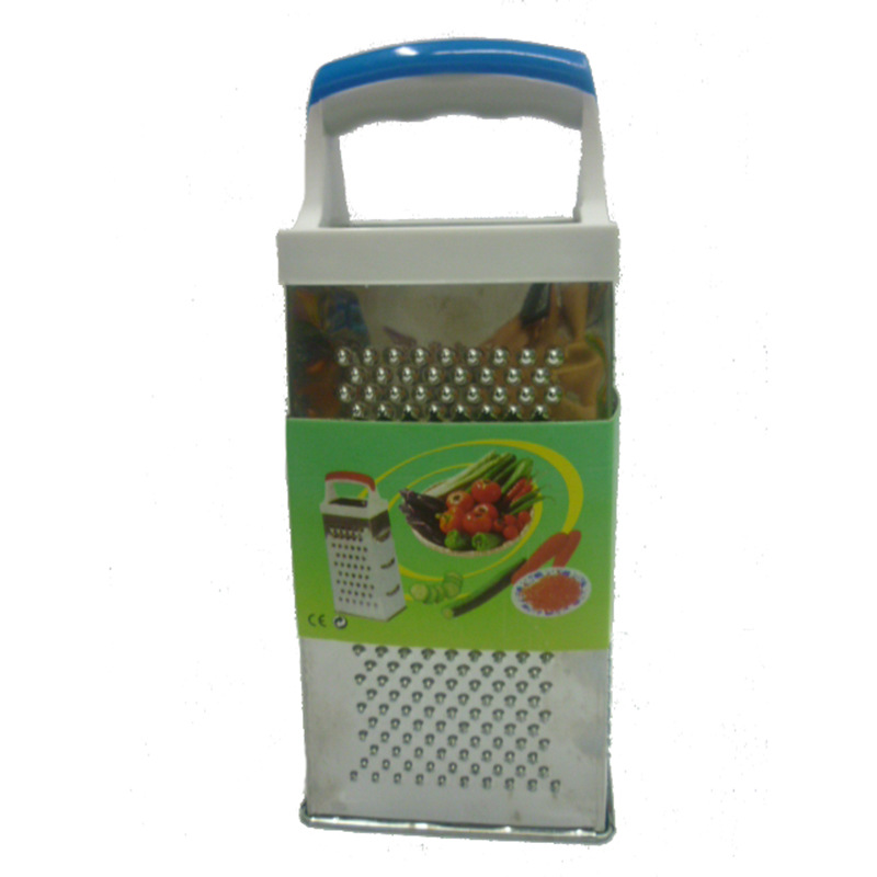 Specializing in the production and sale of 9-inch double-color handle four-sided grater, box-type grater, cheese grater and multi-functional vegetable cutter