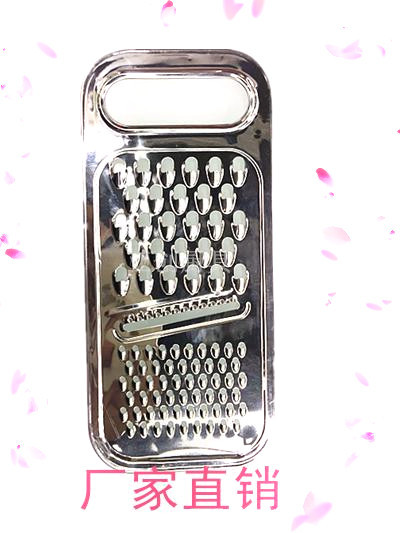 Factory direct sales of multi-functional 9-inch stainless steel flat grater for fruits, vegetables and radishes