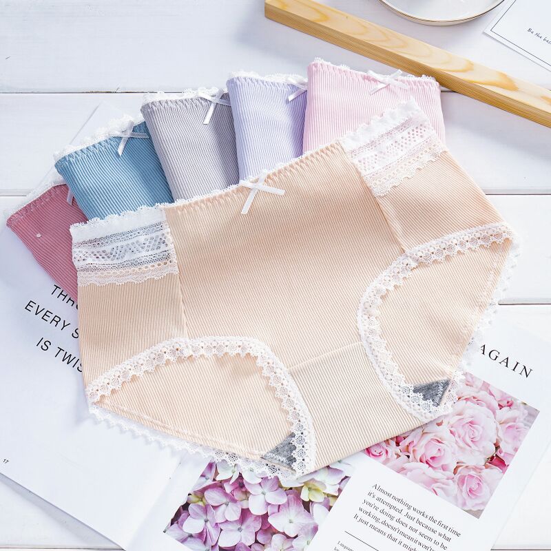 2021 Women's Underwear Lace Ribbed Women's Triangle Underwear 7509 Specification image
