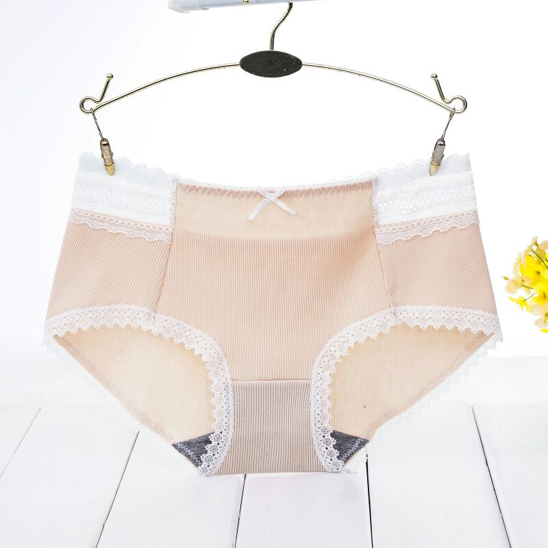 2021 Women's Underwear Lace Ribbed Women's Triangle Underwear 7509 details Picture