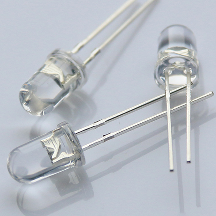 LED发光二极管直插七彩快闪慢闪暖白雪花灯光纤灯F3 F5 F8 F10图