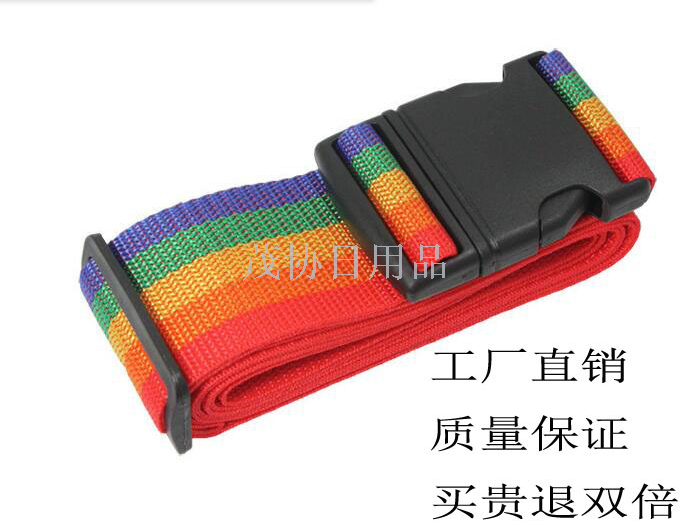 Spot wholesale luggage suitcase with a cross - code fastener packing with baggage strap strap