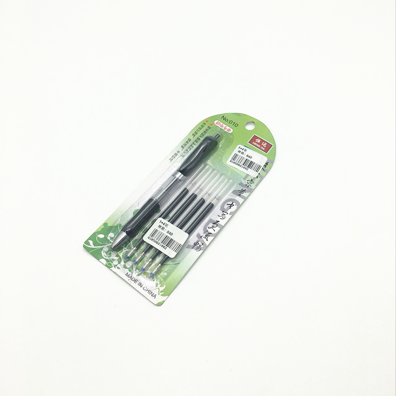 1+4 Bouncing Pen Set, student stationery, office supplies, signature Pen, Carbon Black pen details Picture