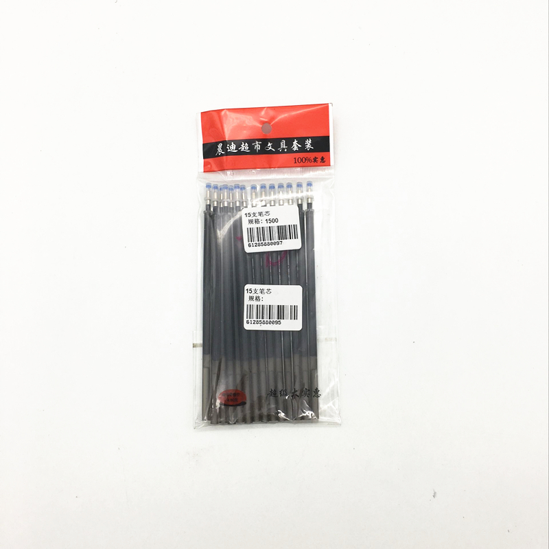 Bag 15 pen refill refill with all needle tube black signature pen refill