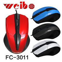 有线FC-3011光学鼠标weibo伟博USB接口2000dpi工厂直销价格现货销售