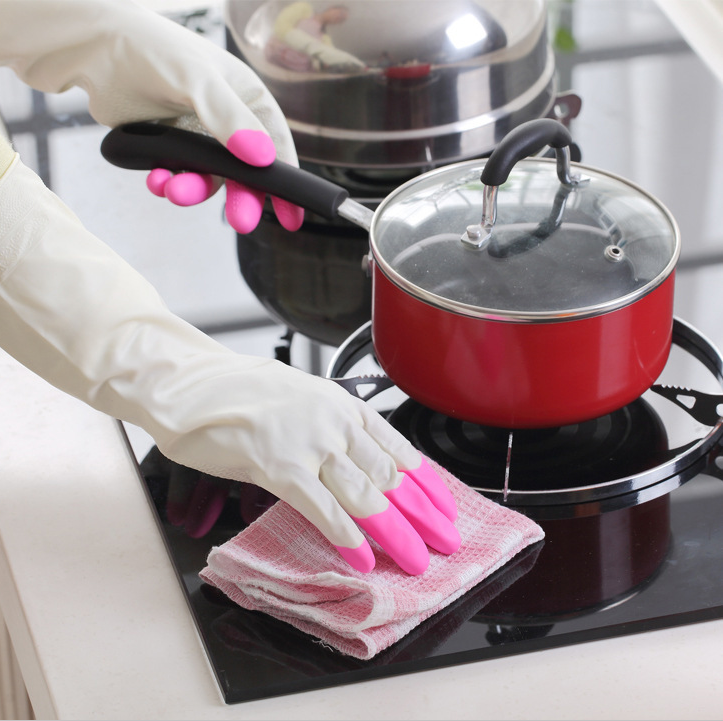 家务清洁橡胶手套 家用洗衣洗碗 防水加厚产品图