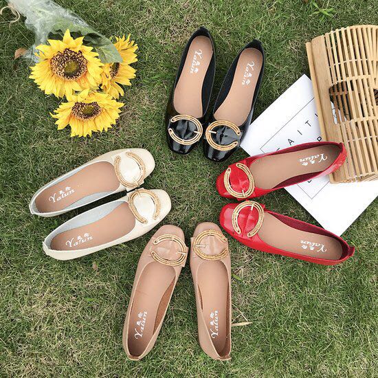 新款软底韩版潮流平底单鞋女鞋细节图