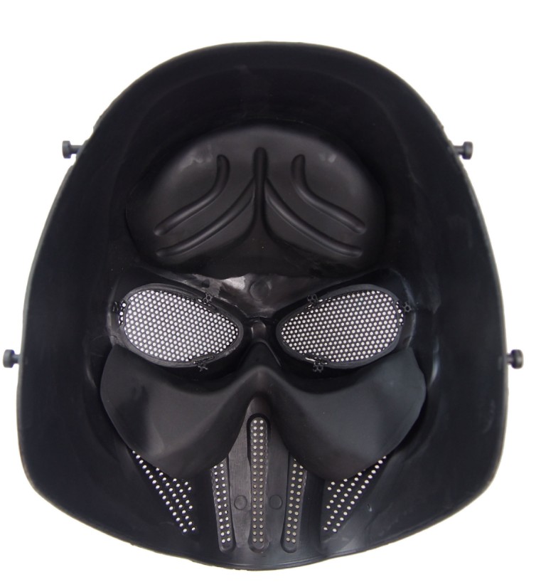 惩罚者新款吓人恐怖骷髅迷彩面具 防护全脸CS防护细节图