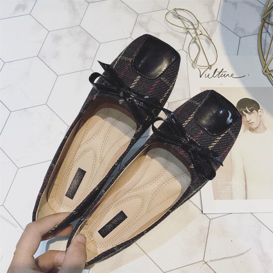 韩版新款平头单鞋女鞋产品图