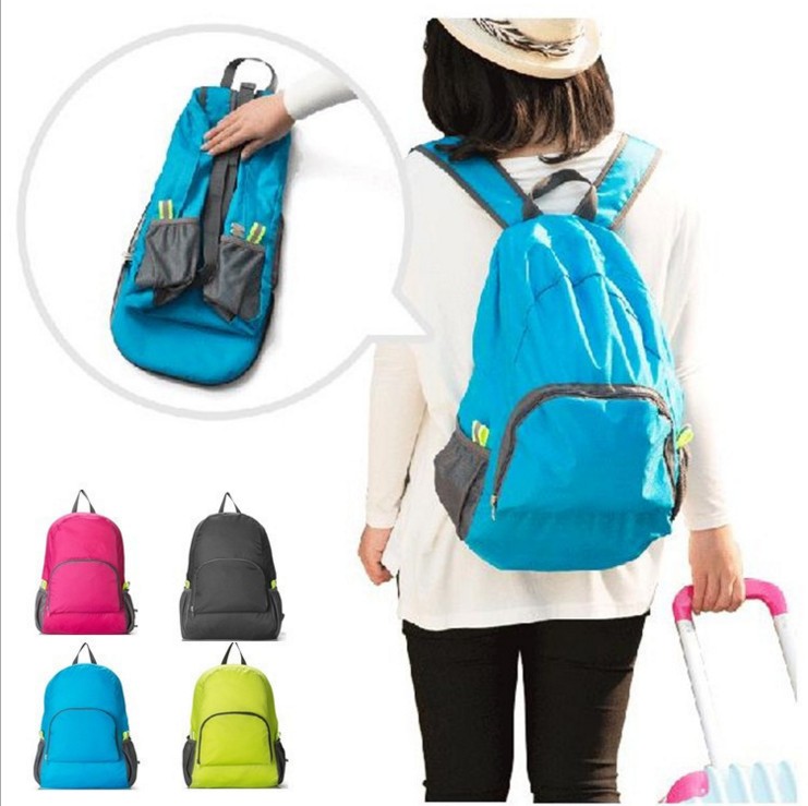 Portable outdoor folding Bag Travel Hiking Bag Waterproof nylon sports Skin bag Backpack full figure