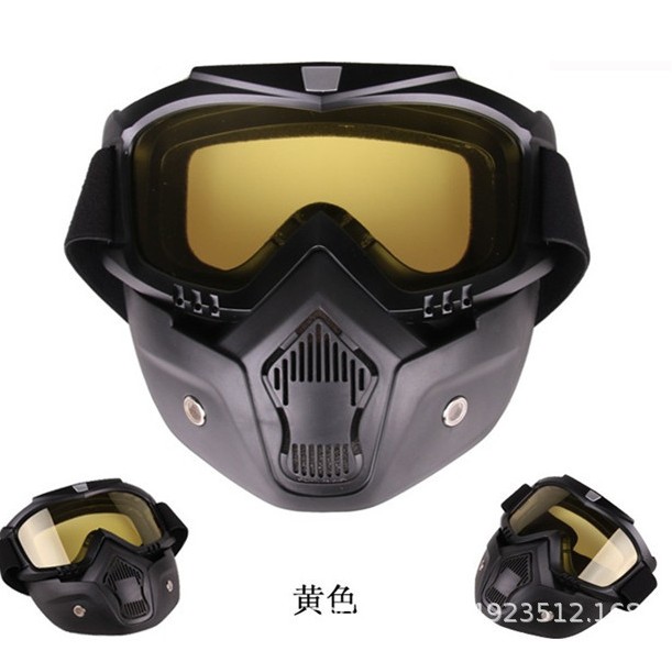 全脸抗冲击战术面罩 户外军迷CS眼镜COS面具细节图