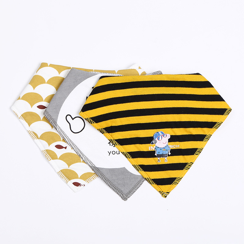 夏季薄款婴儿三角巾 新生儿宝宝三角口水巾儿童围嘴围兜现货批发产品图