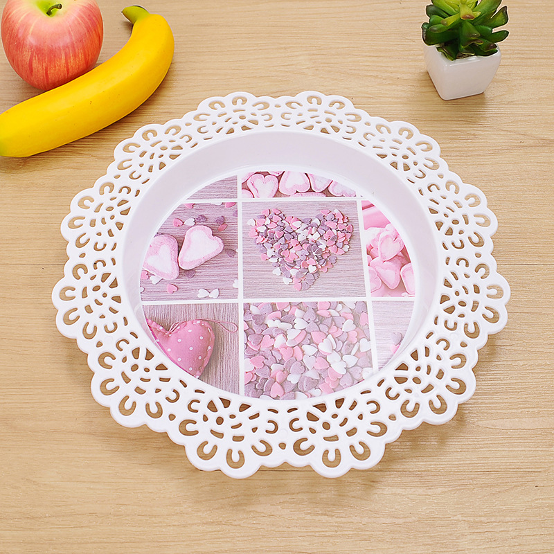 炫彩时尚大号果盘创意沙拉水果盘欧式塑料零食盘干果盘批发细节图