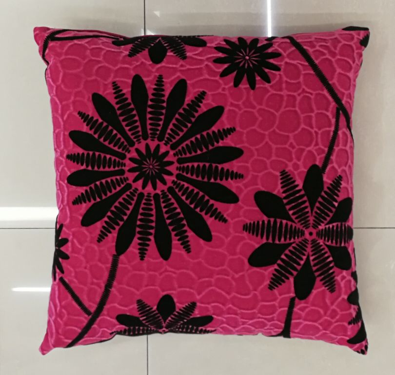 Velvet On Velvet Flocking Sunflower Africa Explosion Simple Version Sofa Car Pillow Cushion Cover Application Scenario