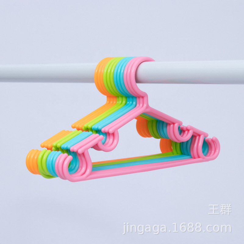 儿童衣架子晾衣架衣挂衣服撑子加粗婴儿小孩子宝宝家用塑料衣架细节图