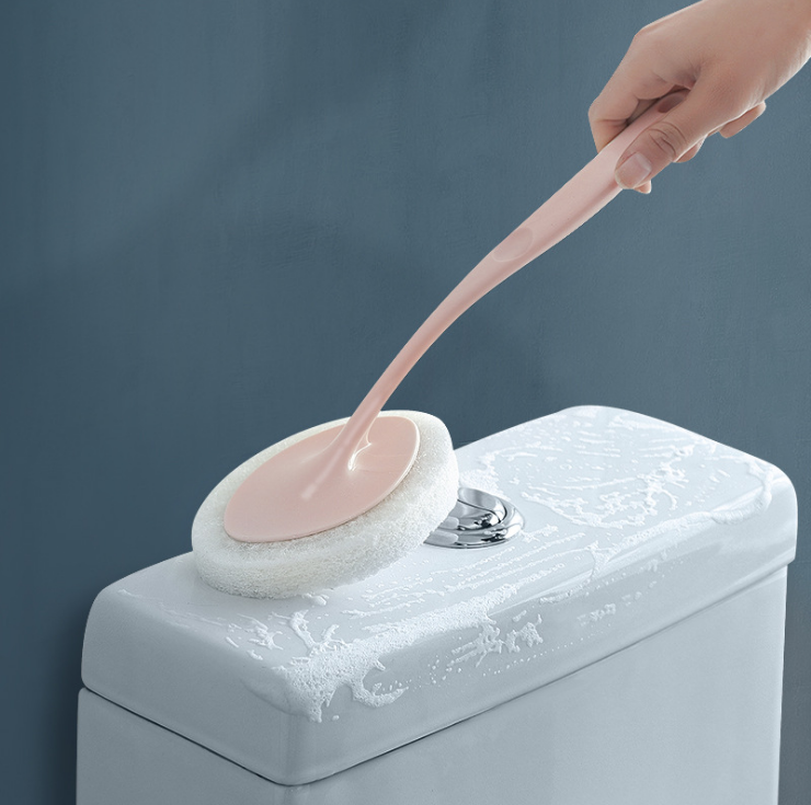 Bathroom long-handled sponge brush Wall cleaner brush Bathtub sponge brush Floor tile brush Sponge cloth