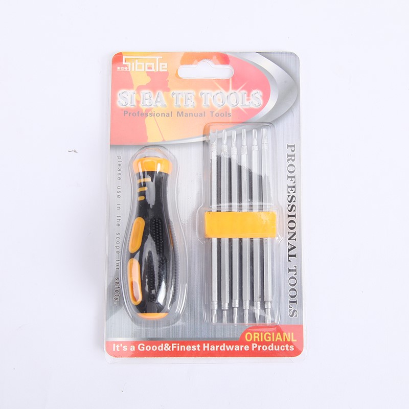 五金工具NO.3060T 6PC（拆公牛插座）多功能组合螺丝刀组套13IN1