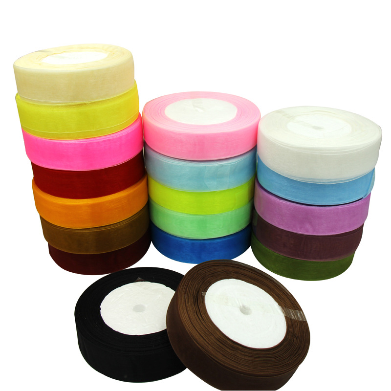 2.5CM/ 8min /1 inch/yarn belt/fine edge yarn belt/Organza yarn belt/mesh yarn belt thumbnail