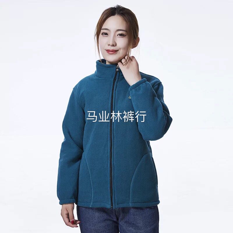 秋冬抓绒卫衣运动装女中老年休闲修身工作服摇粒绒厂家直销细节图