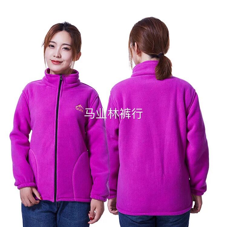 秋冬抓绒卫衣运动装女中老年休闲修身工作服摇粒绒厂家直销产品图