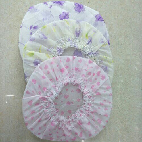 涤丝花边套管浴帽，3个装产品图