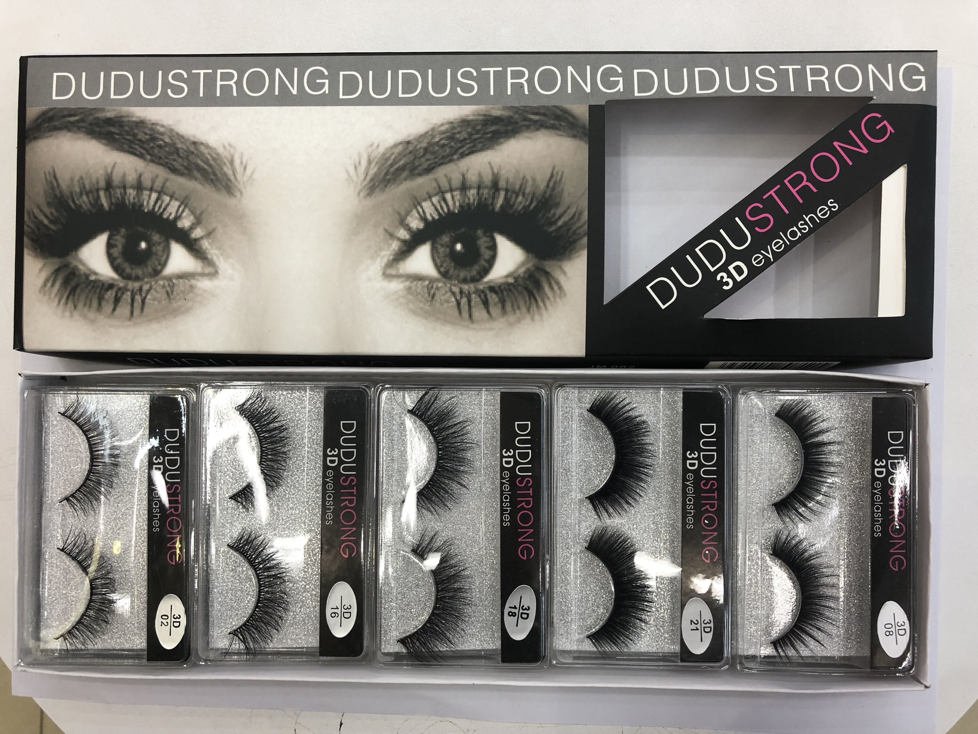 Box Set With 10 Pairs Of 3D False Eyelashes