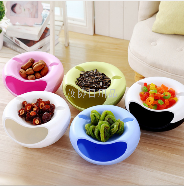 Lazy man's fruit plate with mobile phone stand lazy man's fruit plate with melon seeds