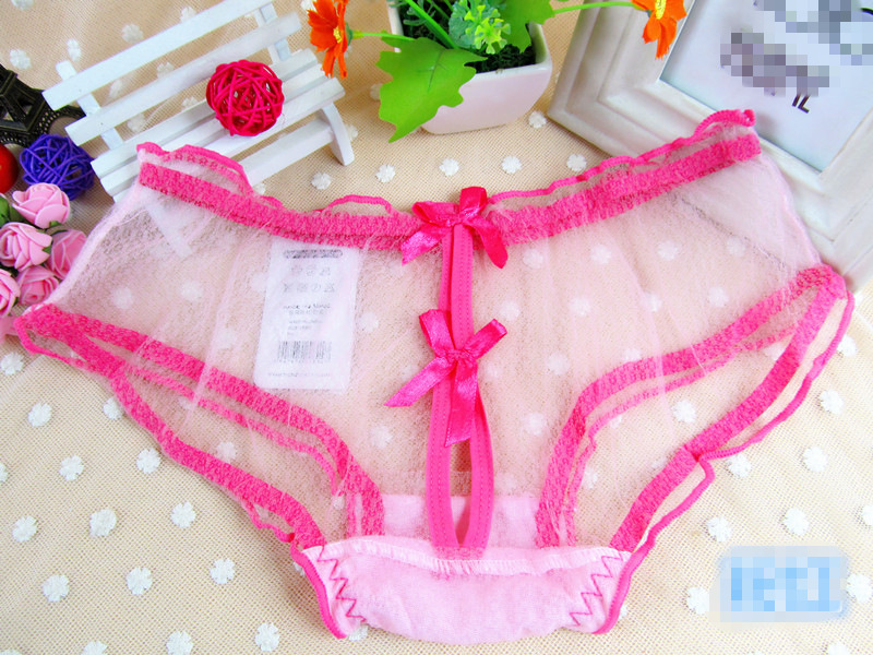 Siani 5616 Hollow-out candy color sexy lace underwear ladies transparent bow low waist sexy underwear Specification drawing