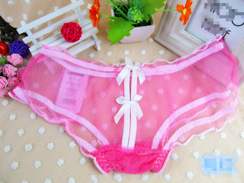 Siani 5616 Hollow-out candy color sexy lace underwear ladies transparent bow low waist sexy underwear Application Scenario