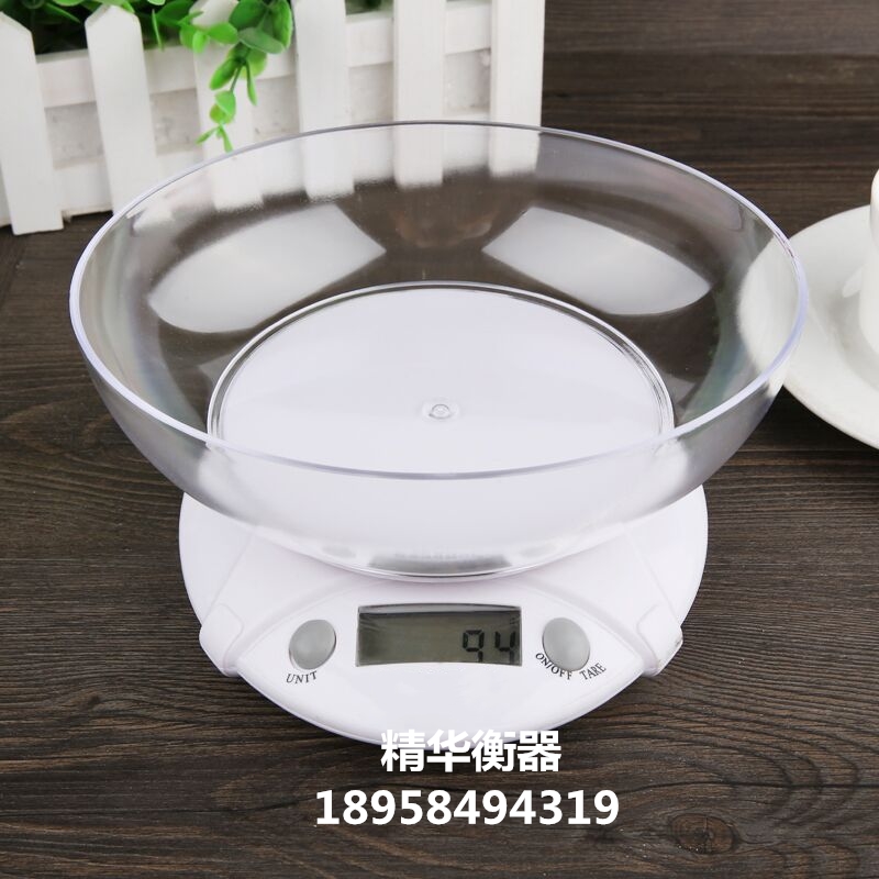 厂家直供 高精度电子厨房秤带碗 精准到克 食物 烘焙中药材迷你细节图