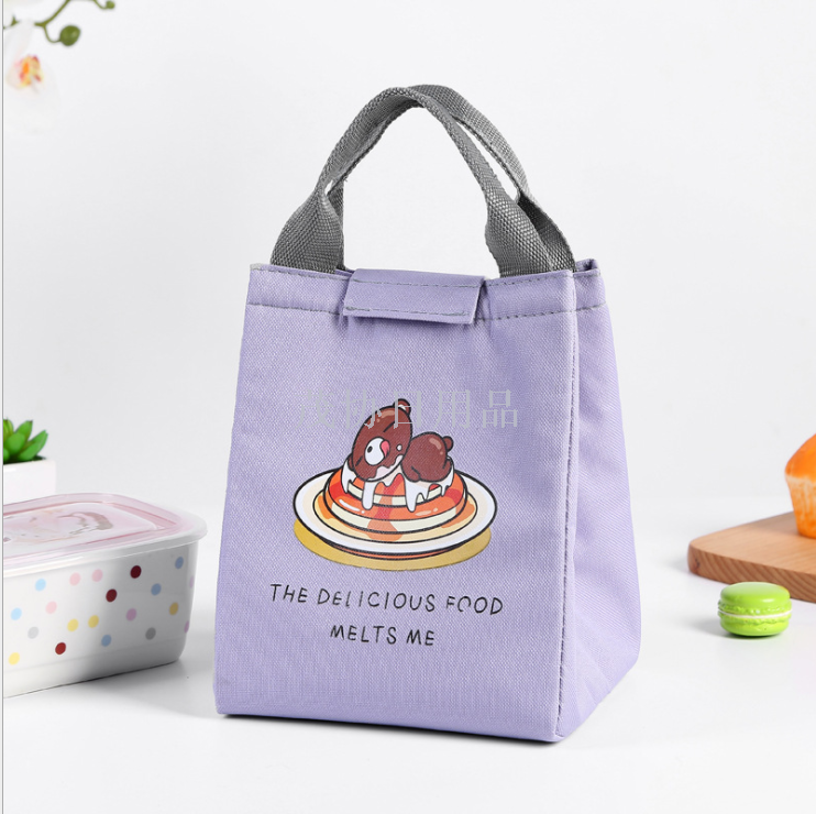 Exclusive pattern C type bento bag, Cartoon lunch bag, snack preservation and freshness ice bag, student lunch box bag Application Scenario
