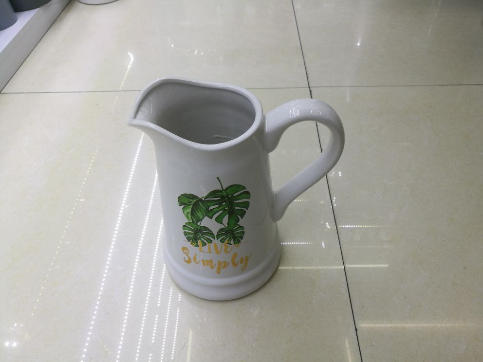New Explosive Manufacturers Direct Sales Gold Leaf Series Ceramic Vases Specification drawing