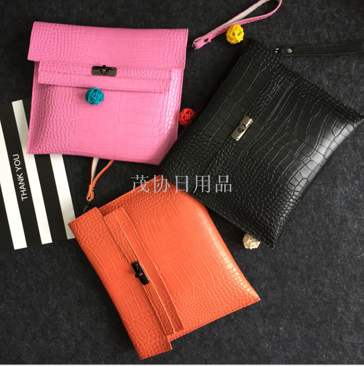H hand-grabbed bag, hand-held bag, leather pants, packaging bag, trendy women's bag, pu leather fashionable women's bag, makeup storage bag Application Scenario