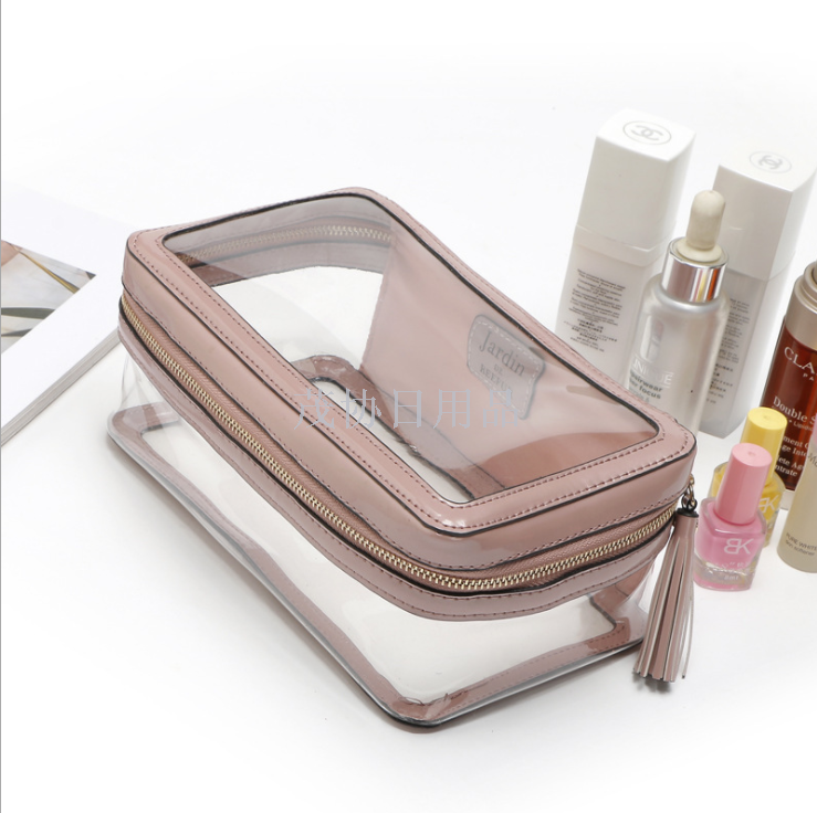 Pear bag waterproof PVC transparent pear bag INS hot style transparent pear bag makeup bag